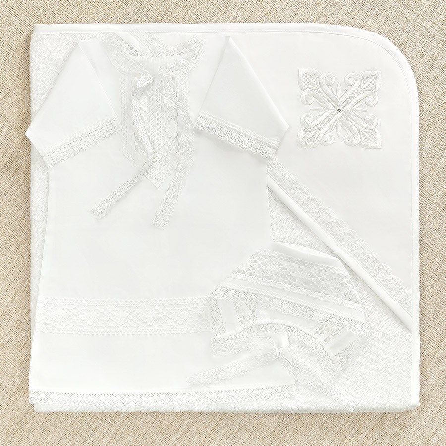 Крестильный набор для мальчика "Павел" с полотенцем фото 5