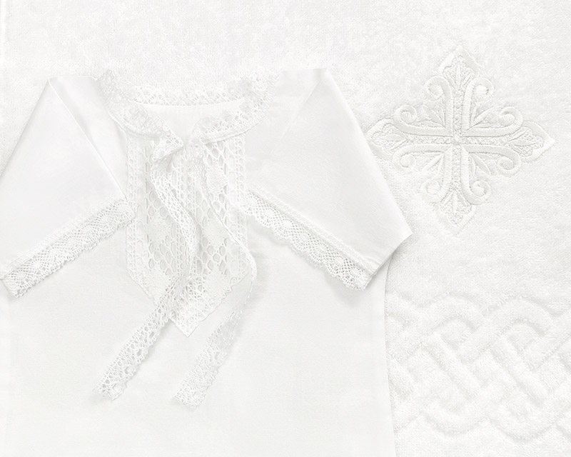 Крестильный набор для мальчика "Павел" с полотенцем фото 9