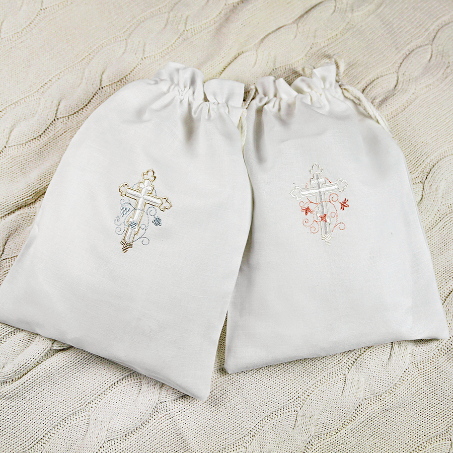 Мешочек для крестильных принадлежностей "Обвитый крест" фото 3