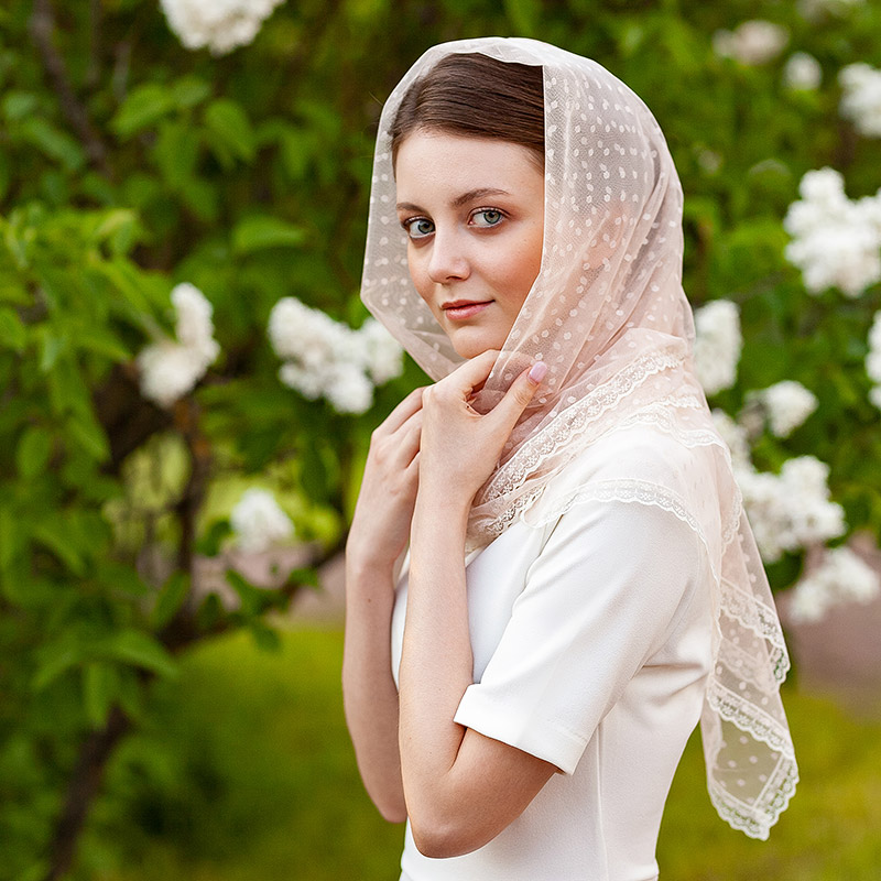 Платок из фатина "Аленушка" фото 5