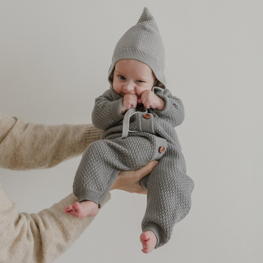 Вязаная шапочка ELF серебро фото 4