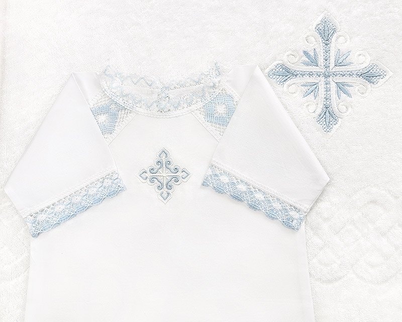 Крестильный набор для мальчика "Александр" с полотенцем фото 1