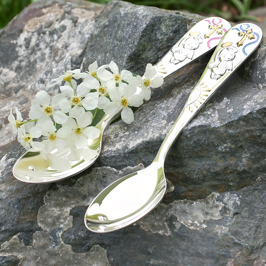 Серебряная ложка "Крестильная" фото 2