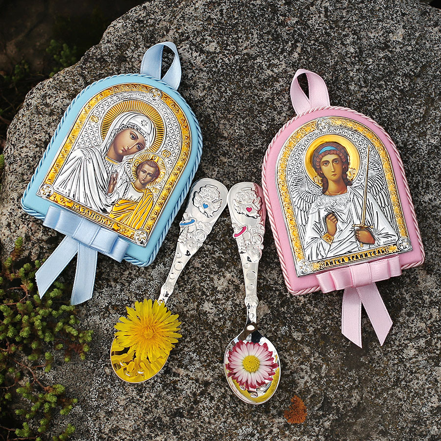 Подарочный набор "Икона и ложка с ангелочком" фото 5