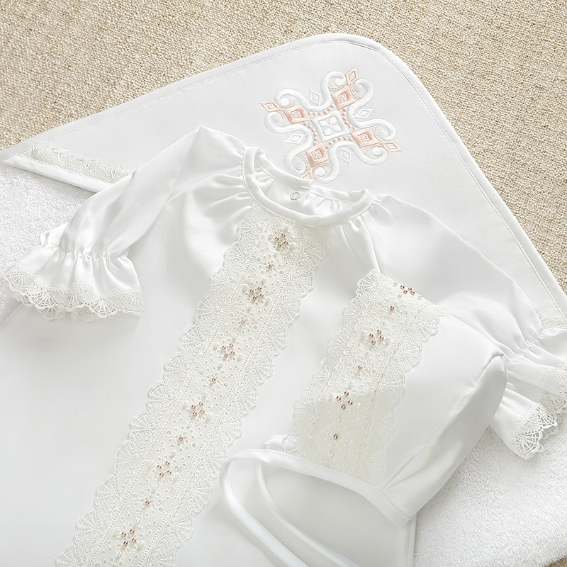 Махровый полотенце с уголком "Крестик с ромбиками" фото 4