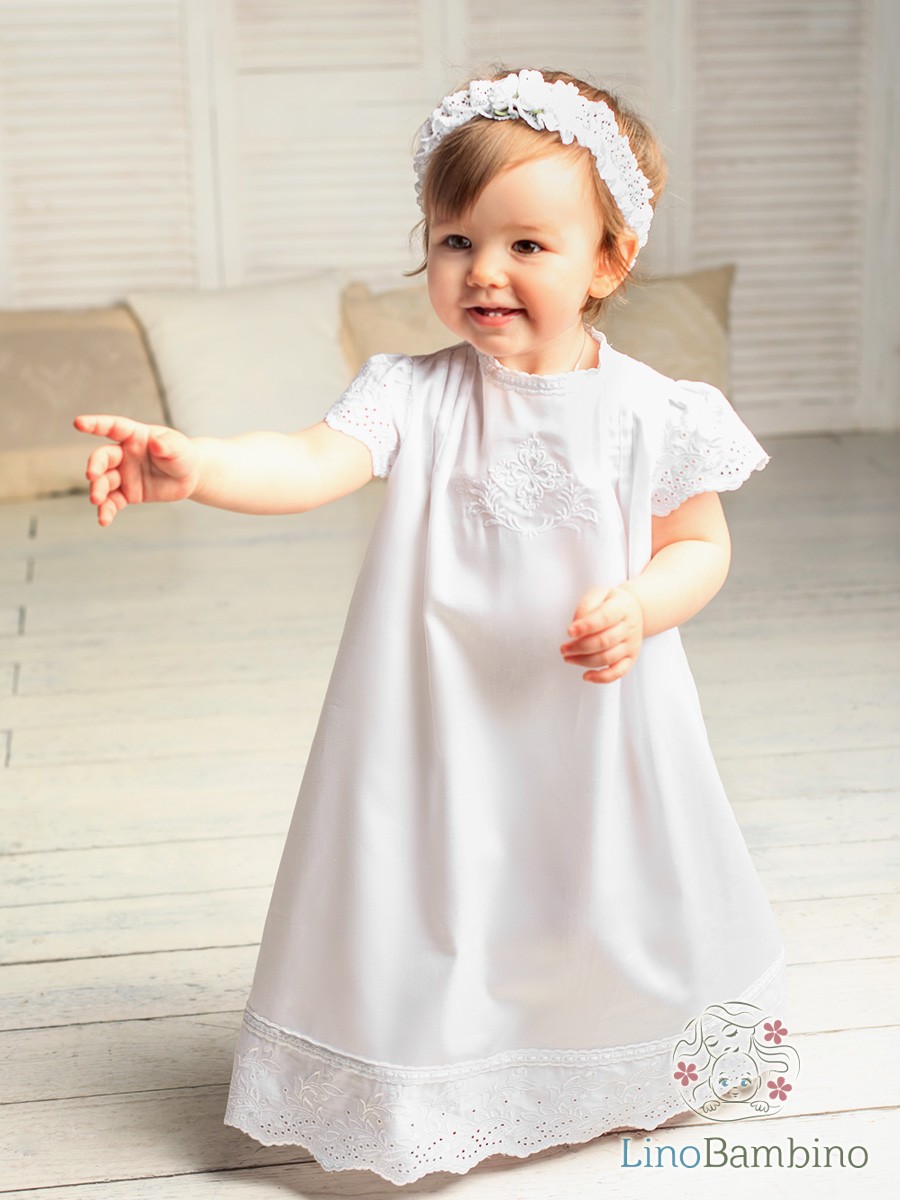 Крестильное платье "Елена" для девочки фото 1