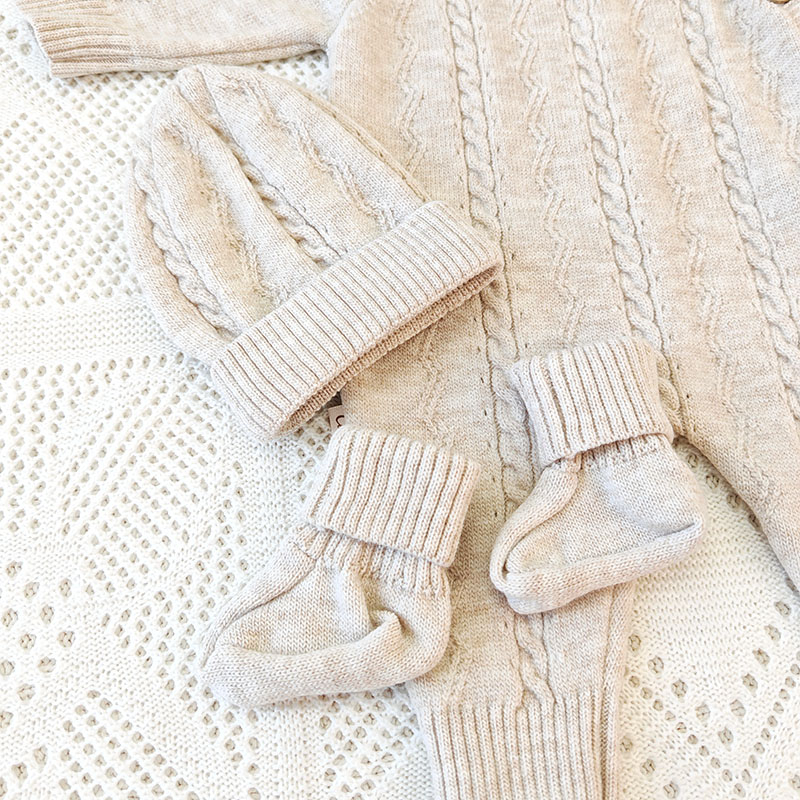 Комплект  "Саби" на выписку, крем-брюле фото 5