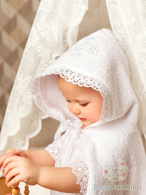 Махровая детская крестильная накидка "Солнышко" фото 2