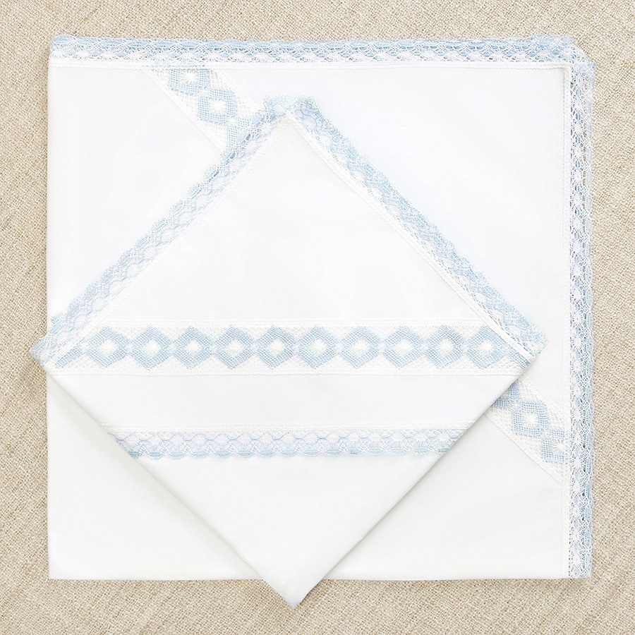 Крестильный комплект "Александр" для мальчика с пеленкой фото 5