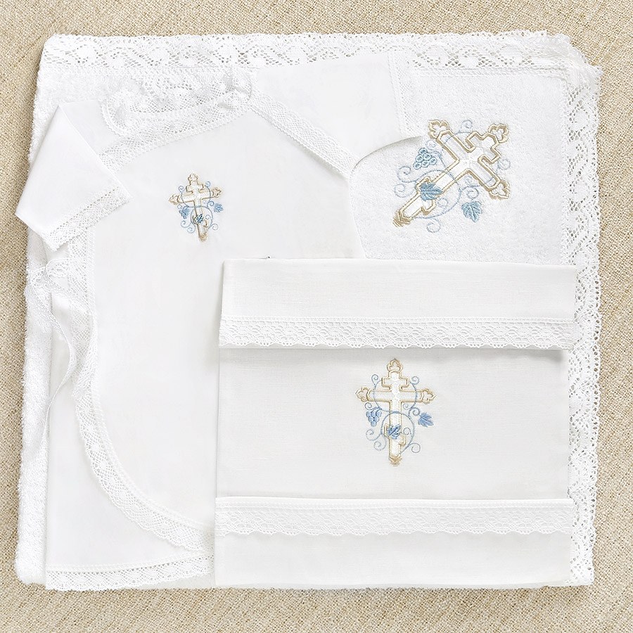 Крестильный набор для мальчика "Иван" с полотенцем фото 4