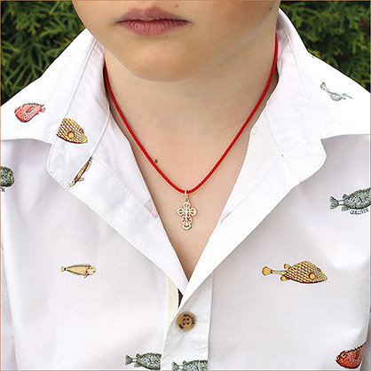 Золотой крестик 14592АКВ фото 5