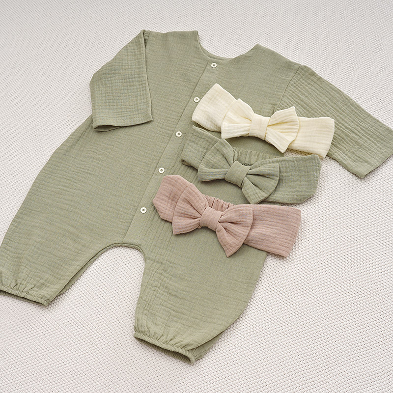 Комбинезон Облачко оливковый из муслина фото 6