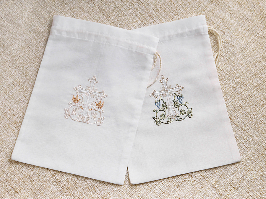 Мешочек для крестильных принадлежностей "Процветший крест" фото 1