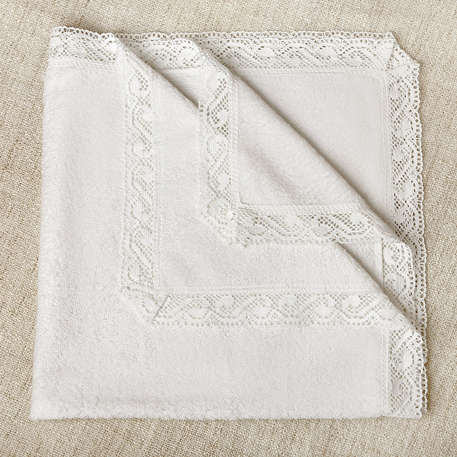 Кружевное полотенце без вышивки фото 1