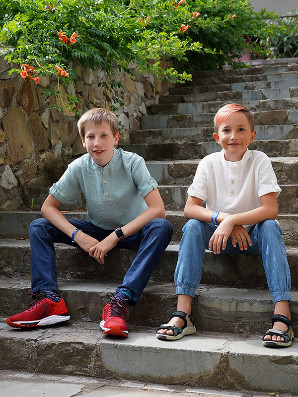 Рубашка для мальчика молочный муслин фото 5