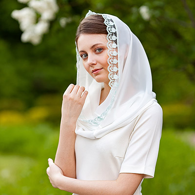 Фото товара "Православный снуд-хомут "Тиффани" женский" из магазина ЛиноБамбино