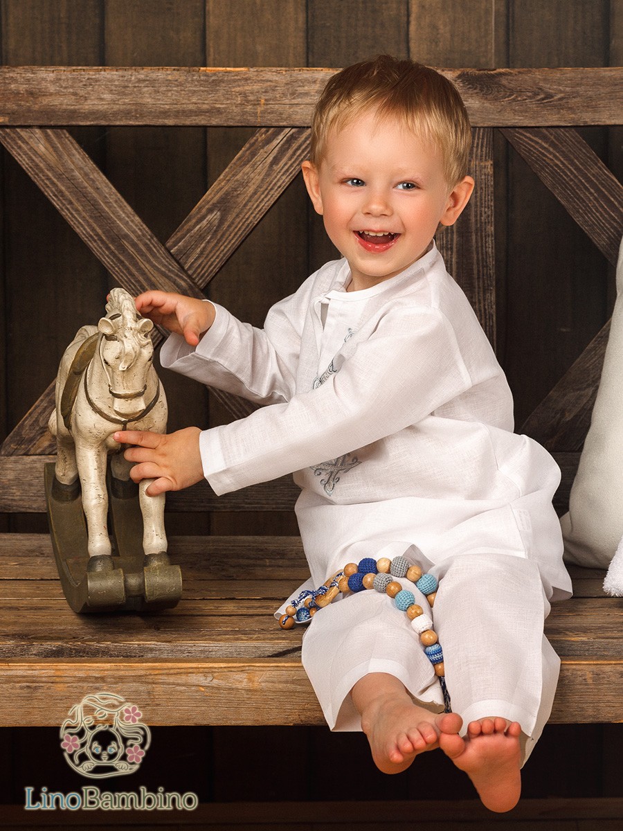 Крестильный костюм для мальчика "Артемий" фото 2