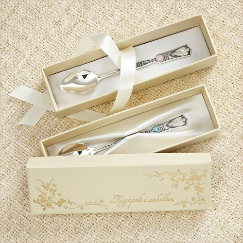 Подарочная упаковка для серебряных ложек - миниатюра фотографии товара в каталоге ЛиноБамбино