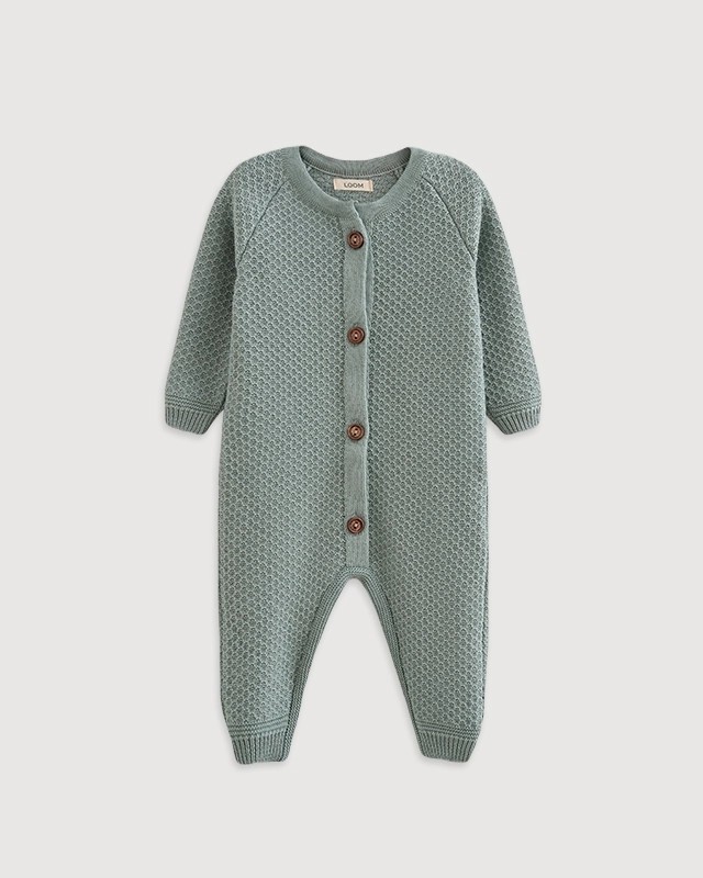 Вязаный текстурный комбинезон Полынь фото 1