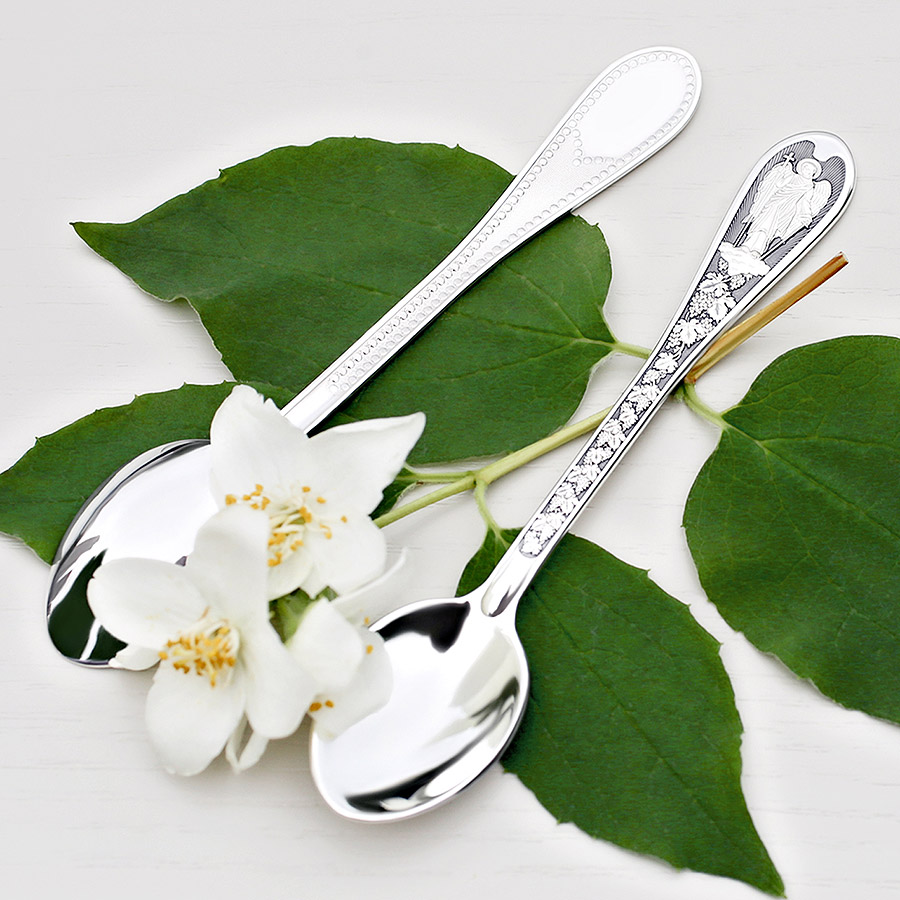 Серебряная ложка "Архангел Михаил" фото 2