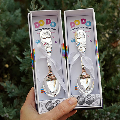 Посеребренная ложка "Башмачки" чайная