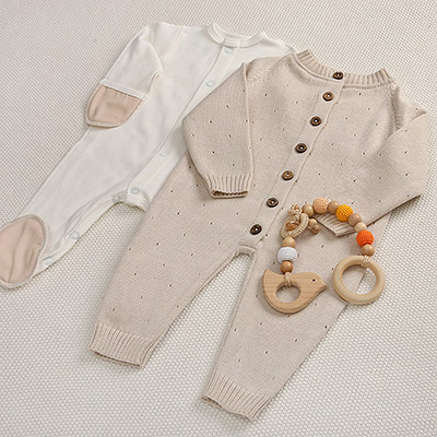 Комбинезон "Капелька" бежевый