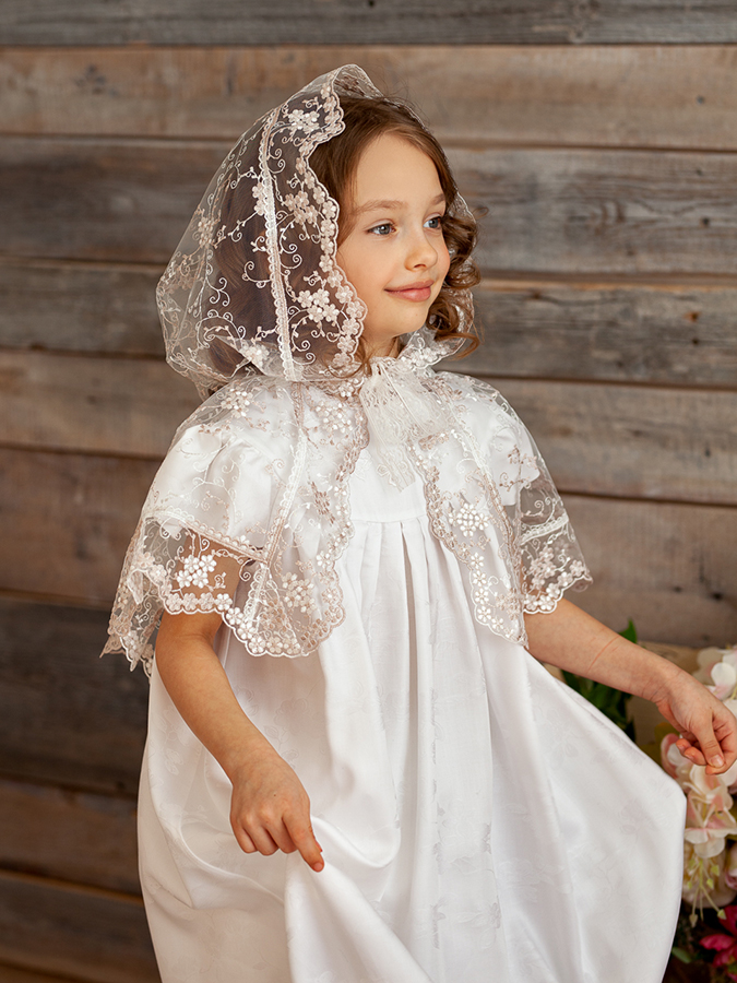 Детская накидка для храма "Серебряный дождь" фото 2