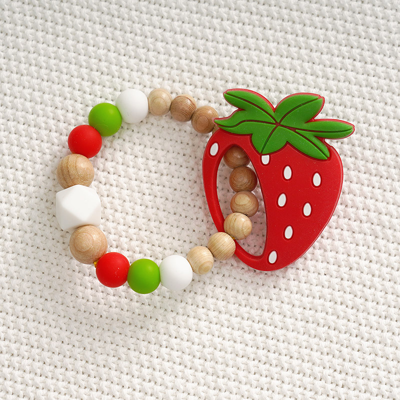 Грызунок Клубничка силиконовый фото 2