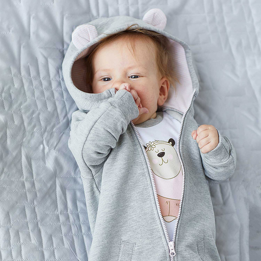 Комбинезон Морозик серо-розовый фото 3