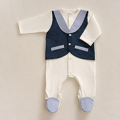 Фото товара "Костюмчик/комплект с уголком Денди звездный" из магазина ЛиноБамбино