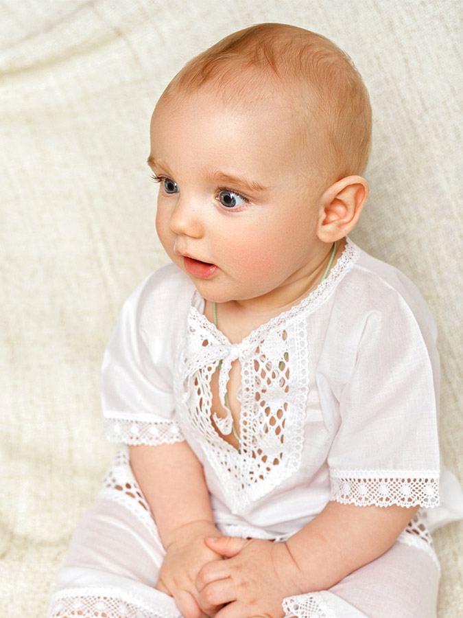 Крестильный набор для мальчика "Павел" с полотенцем фото 3