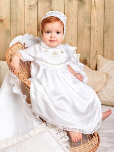 Чепчик-капор "Елизавета" - миниатюра фотографии товара в каталоге ЛиноБамбино