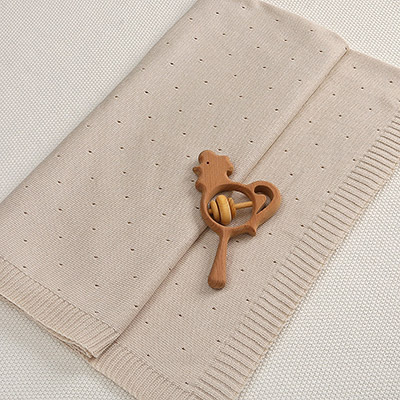 Фото товара "Плед "Капелька" бежевый" из магазина ЛиноБамбино