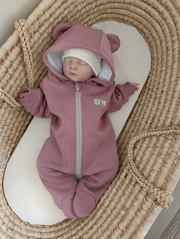 Комбинезон Флеоле футер пыльная роза фото 1