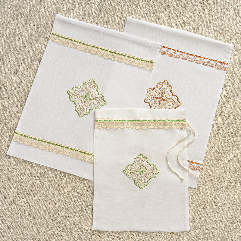 Мешочек для крестильных принадлежностей "Яблочный и медовый Спас" фото 1