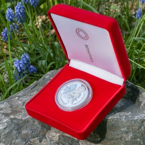 Серебряная медаль "С рождением мальчика" - миниатюра фотографии товара в каталоге ЛиноБамбино