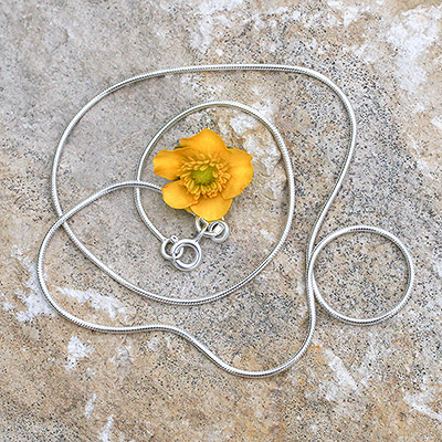 Серебряная цепочка "Шнурок"