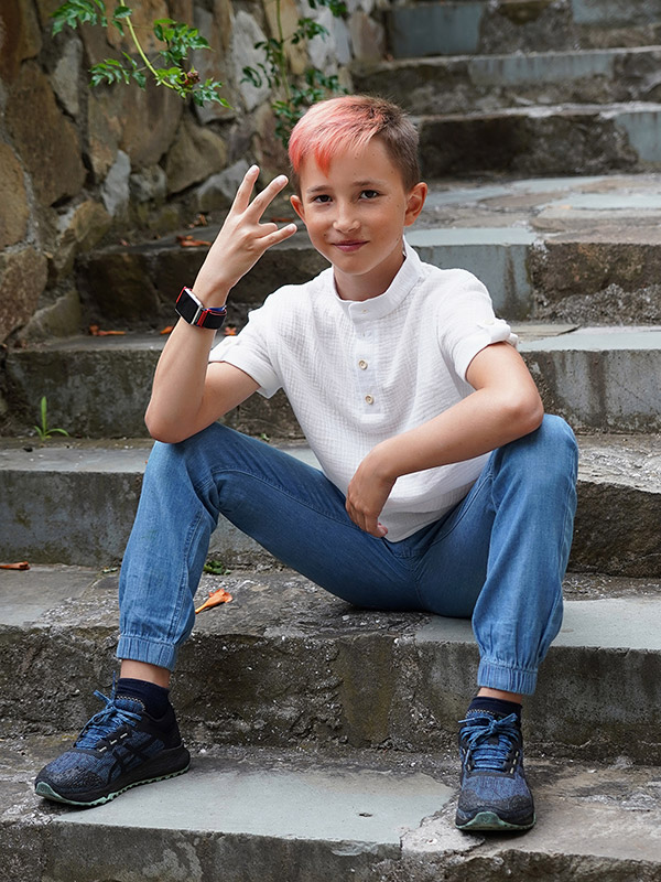 Рубашка для мальчика молочный муслин фото 4