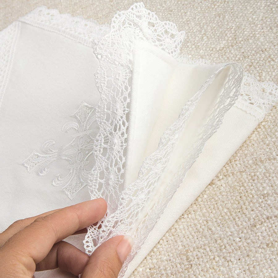 Крестильный комплект "Классика" для ребенка с пеленкой фото 6