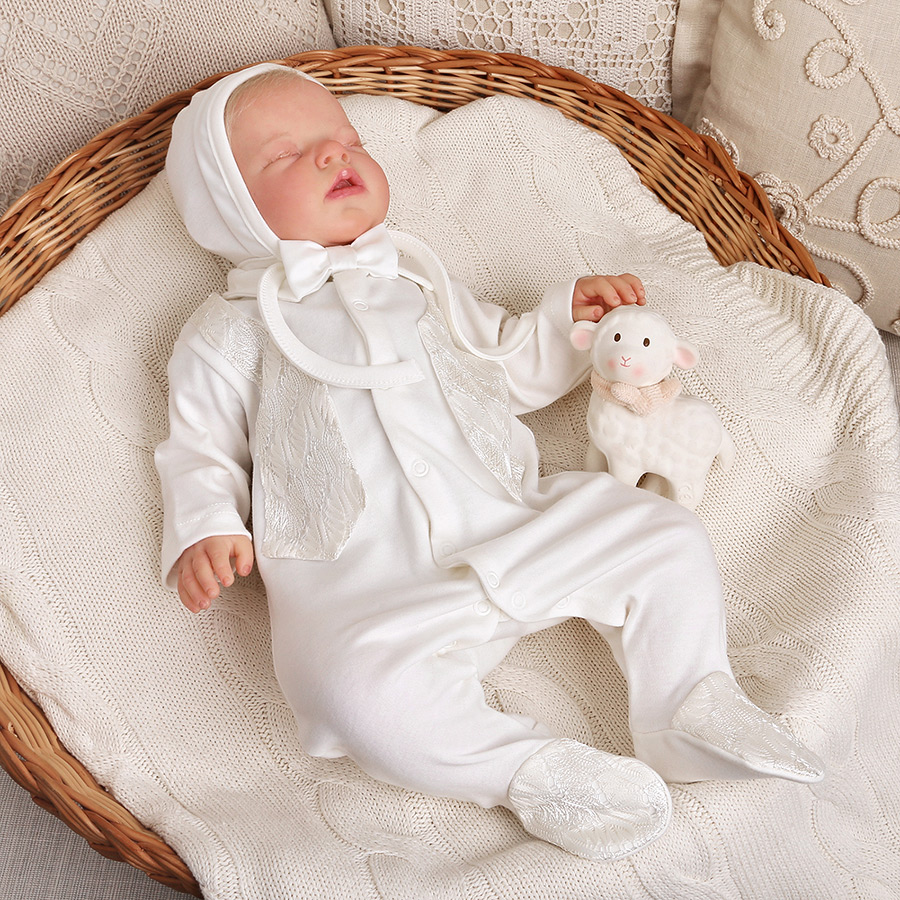 Комплект на выписку мальчика "Айвори" Флеоле фото 6