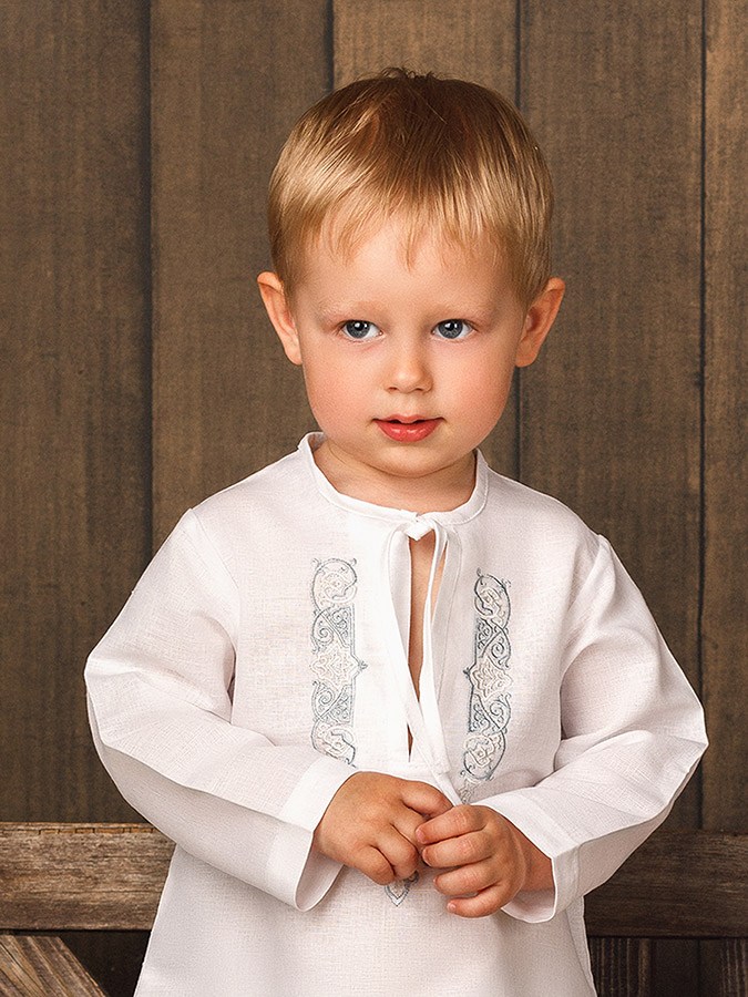 Крестильная рубашка "Артемий" для мальчика фото 4