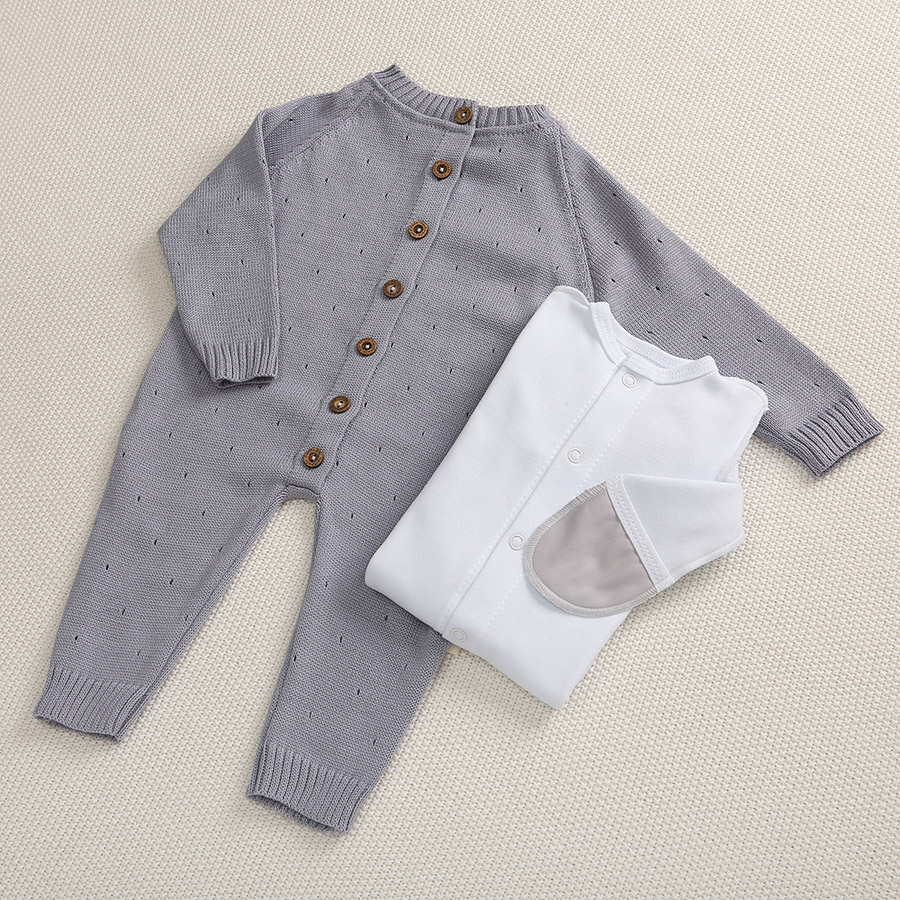 Комбинезон "Капелька" серый фото 2