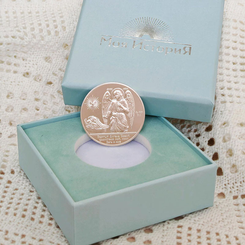 Серебряная медаль "Ангел Хранитель" фото 1