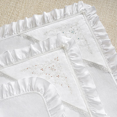 Фото товара "Крестильная пеленка-крыжма "Бусинка"" при наведении