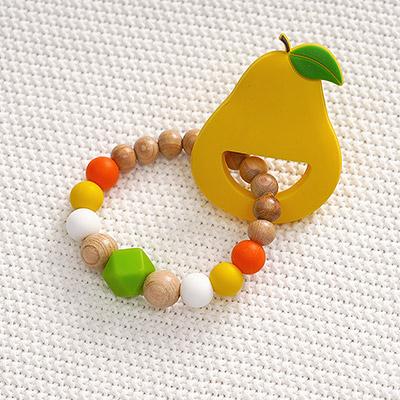 Грызунок Груша силиконовый - миниатюра фотографии товара в каталоге ЛиноБамбино