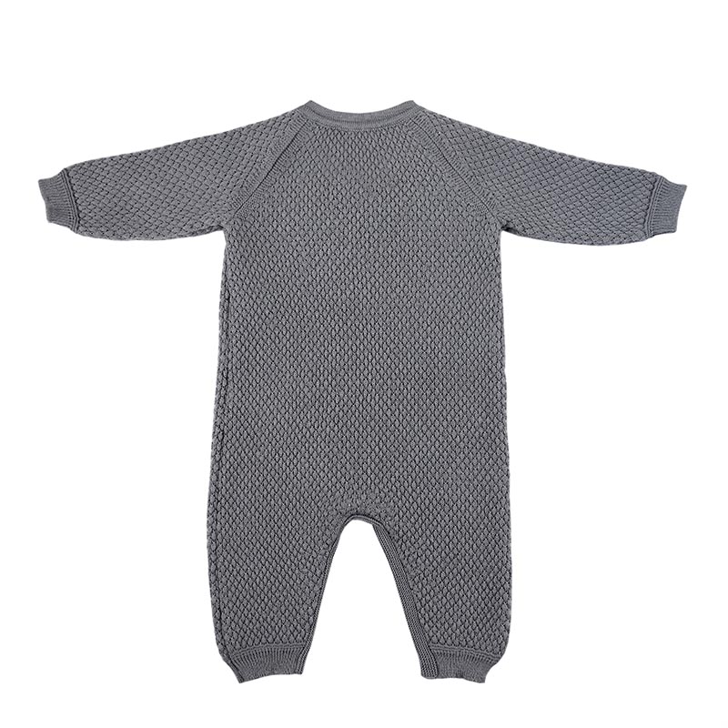 Вязаный текстурный комбинезон Серый фото 5