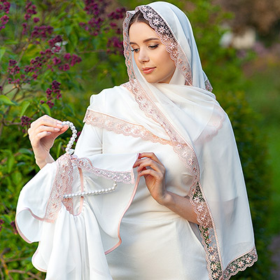 Платок-капюшон для девочки "Любава" - фото из магазина ЛиноБамбино