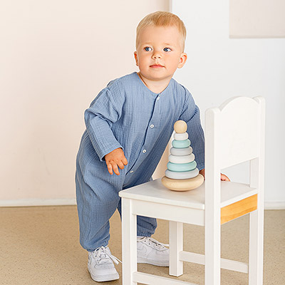 Комбинезон Облачко джинс из муслина