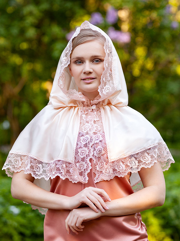 Православный платок с капюшоном "Розанна" фото 3