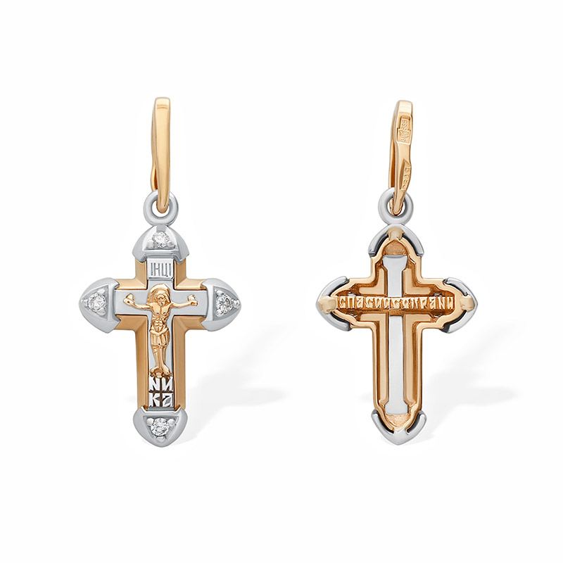 Золотой крестик 922739АКВ фото 5